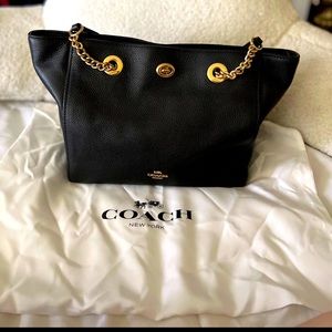 Coach Turnlock Chain Tote 27